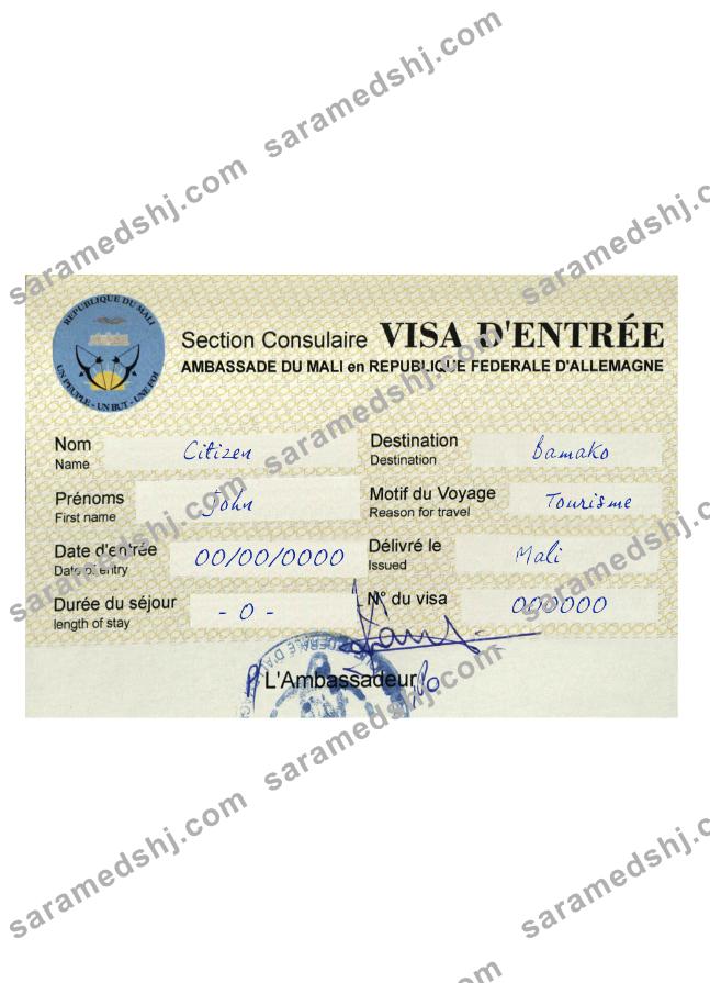 Mali Republic travel visa